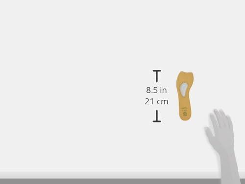 Pedag 121 Lady 3/4 Ultra Thin Leather Self Adhesive Insole for All Heels, Tan, Women's 7