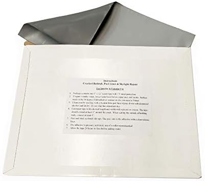 A.A Stick N Repair Cracked Bathtub, Pool Liner, Roof, Skylight, Vinyl Skirting, Siding Repair Kit (Gray)