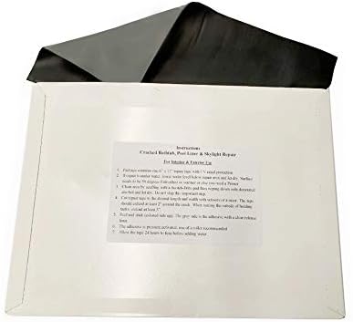 A.A Stick N Repair Cracked Bathtub, Pool Liner, Roof, Skylight, Vinyl Skirting, Siding Repair Kit (Black)