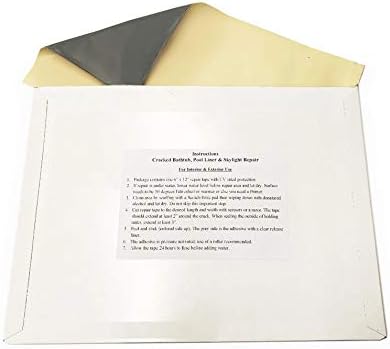 A.A Stick N Repair Cracked Bathtub, Pool Liner, Roof, Skylight, Vinyl Skirting, Siding Repair Kit (Tan)