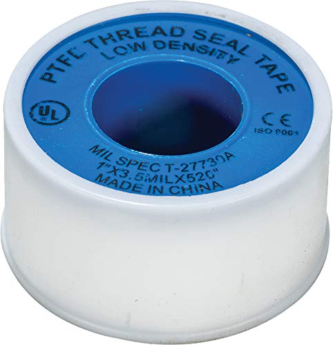 Weld-On 87720 Thread Seal Tape with PTFE, 1 inch by 520 inches, White