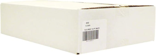 Red Devil 0422 Pre-Mixed Tile Grout - Professional Quality, Excellent Adhesion, Ideal for Wall & Floor Use - 1/2 Pint, White, Pack of 12, Made in USA