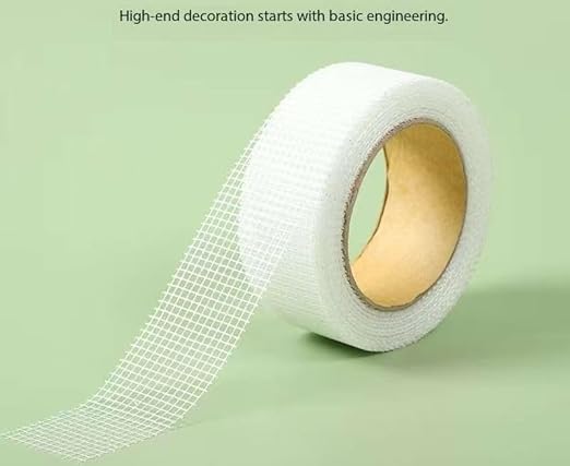 Fiberglass Drywall Joint Tape,Strong Self-Adhesive 100% Fiberglass Drywall Repair Tape for Wall Crack and Seam Patch,White (1.77inch x82feet)
