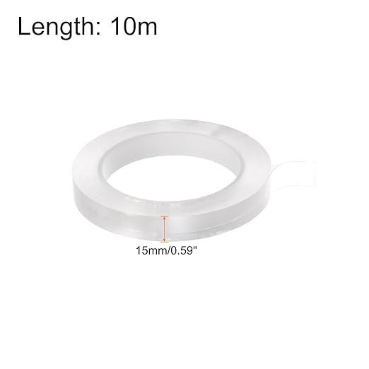 HARFINGTON 2pcs Caulk Strip Tape Clear 0.6" x33Ft Waterproof Sealing Tape with Sealing Tool for Kitchen Cooktop Sink Bathtub Shower Toilet