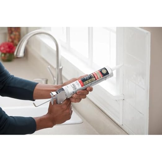 GE Supreme Paintable Silicone Caulk for Kitchen & Bathroom, White, 9.5 fl oz Cartridge, 1 Pack - 100% Waterproof Silicone Sealant, 7X Stronger Adhesion, Shrink & Crack Proof
