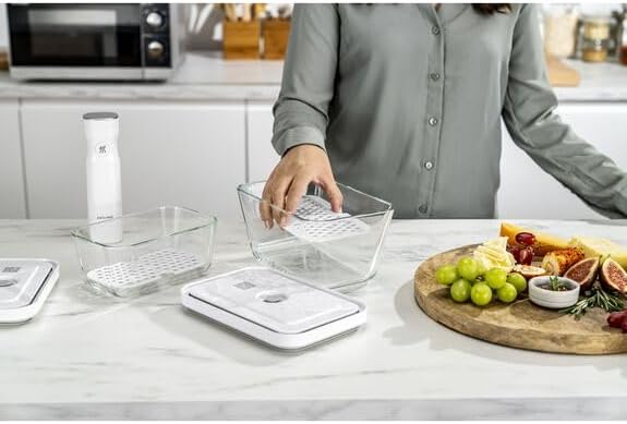 ZWILLING Fresh & Save Set of 2 Drip Tray for Glass Boxes, MEDIUM/LARGE, white (Pack of 2)