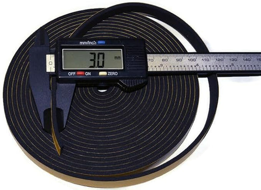 ACCORDION BELLOWS REPAIR SEAL TAPE ROLL ITALIAN MADE SELF ADHESIVE 16 FEET ROLL SIZE: (9MM WIDE X 3MM THICKNESS)