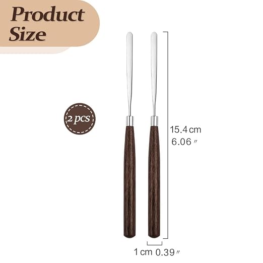 Palette Knife Painting Spatula for Oil, Acrylic Paint, Metal Painting Knife Mixing for Art, Palette Scraper for Creative Painting,Color Mixing, Smearing. 2Pc
