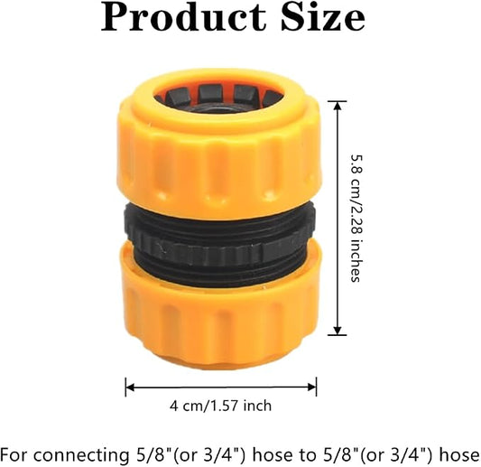 3 PCS Garden Hose Repair Kit Durable Hose Repair Connector Extender 3/4" or 5/8" Water Hose Connectors Water Hose Repair Hose Mender for Garden Hose Pipe Quick Repair Connection