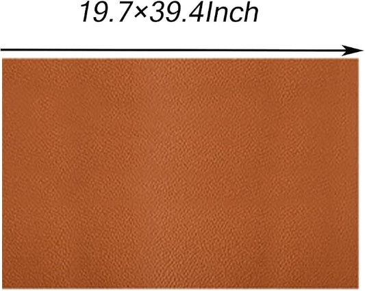 Faux Leather Repair Patch 19.7 × 39.4In,Green Self - Adhesive Leather Repair, 2.5MM Thick Upholstery Leather for Upholstery Crafts, DIY Sewing, Sofas, Furniture, Car Seats, Chairs(1Pcs)