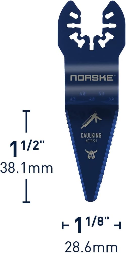 Norske Tools NOTP286 Caulking Scraper Blade (3/Pack), Oscillating Tool Accessories | Oscillating Saw Blades,Black