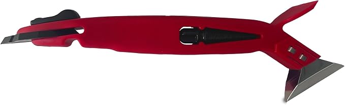 Octogun 4-in-1 Caulk Removal & Finishing Tool – Rotating 4-Profile Smoothing Head, Built-In Metal Cutter, Scraper & Seal Plug – Easy Clean, Professional Results