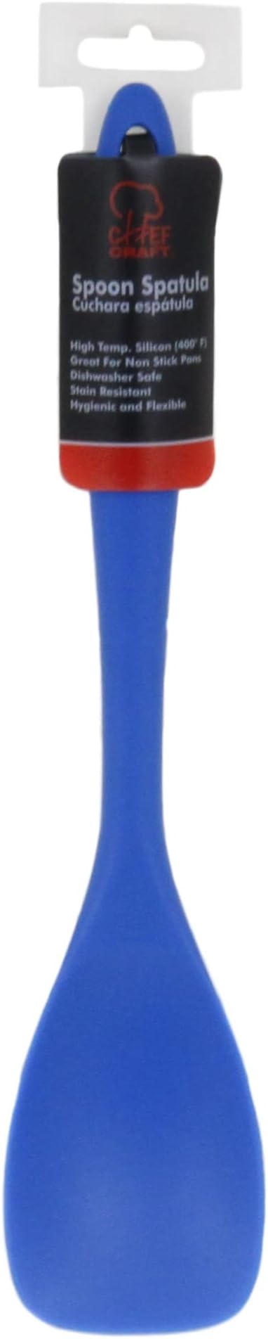 Chef Craft Premium Silicone Spoon Spatula, 11.5 inch, Blue