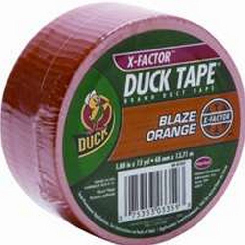 Duck Brand 1265019 Color Duct Tape, Neon Orange, 1.88 Inches x 15 Yards, Single Roll (Pack of 6)