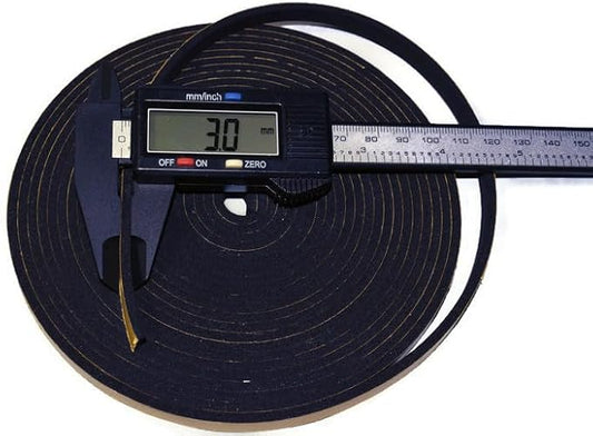 ACCORDION BELLOWS REPAIR SEAL TAPE ROLL ITALIAN MADE SELF ADHESIVE 16 FEET ROLL SIZE: (7MM WIDE X 3MM THICKNESS)