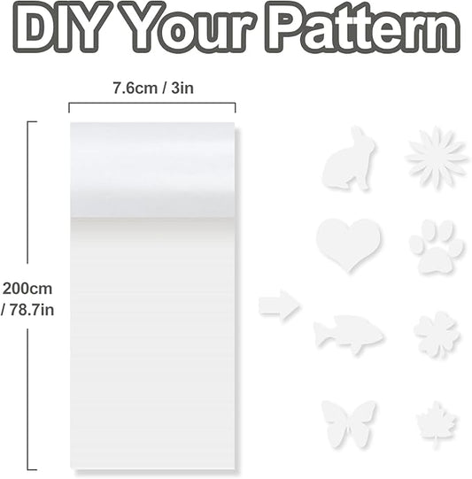 Waterproof Fabric Repair Tape Tent Repair Kit - Outdoor Gear Tenacious Fix Tape Self Adhesive Nylon Patches for Clothes, Tent, Down Jacket, Backpack (78.8 x 3 Inches, White