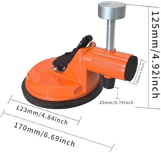Floor Gap Fixer Tool,Laminate Flooring Tools with Enhanced Vacuum Suction Cup,Tile Countertop Installation Tool,Heavy Duty Plank Grabber for Glass Stone Slab Vinyl Flooring Gap Repair (Orange 1pcs)