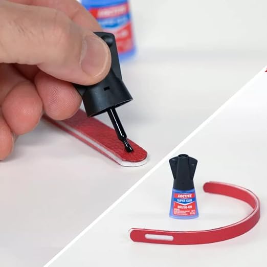 Loctite Super Glue Brush On Bottle, Clear, 0.18 fl oz Bottle, 6 Pack - Superglue for Plastic, Wood, Metal, Crafts & Repair, Cyanoacrylate Adhesive Instant Glue, Quick Dry