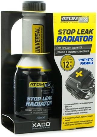 XADO ATOMEX Stop Leak Radiator Coolant Additive - Repair Seal, Restore Radiator Fluid Fix and Prevent Future Leaks (Bottle, 250 ml)
