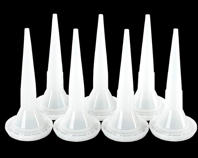 25-Pack Caulking Nozzle for Sausage Caulking Gun,Reusable Caulk Nozzle