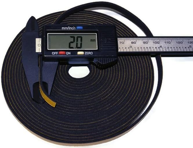 ACCORDION BELLOWS REPAIR SEAL TAPE ROLL ITALIAN MADE SELF ADHESIVE 16 FEET ROLL SIZE: (6MM WIDE X 2MM THICKNESS)