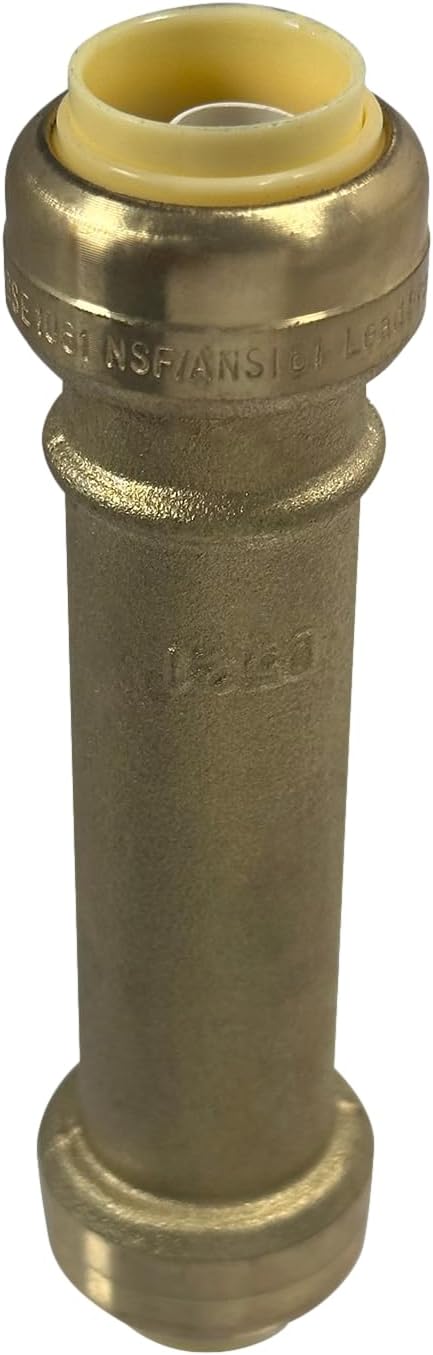 2 Pcs. XFITTING 1/2" Push Fit Slip/Repair Coupling, 1/2" Push to Connect Slip Coupling