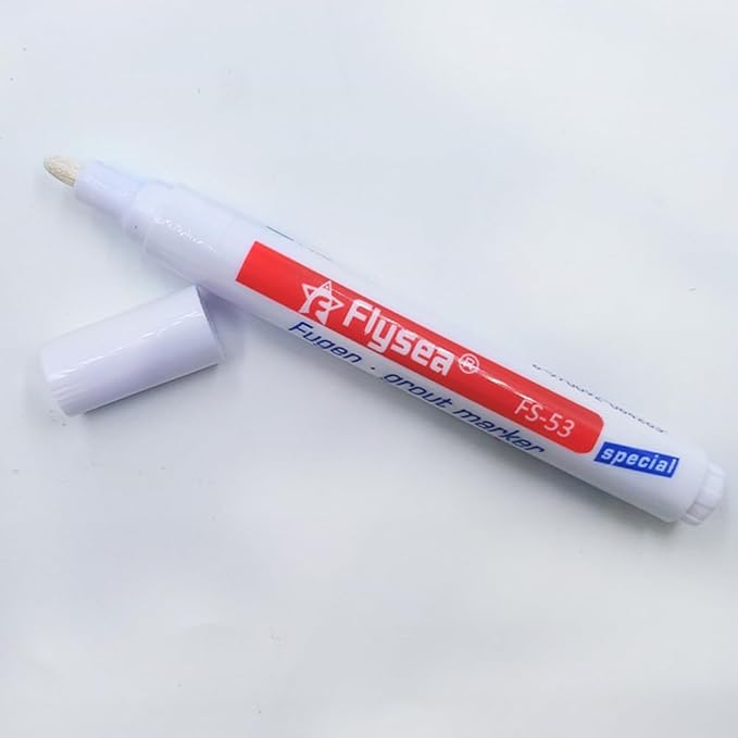12 Pack Tiles Joint Repair Pens Tile Grout Line Marker Repair Pens Waterproof Water Based Ink for Kitchen Bedroom Wall Floor Tile Gaps (White)