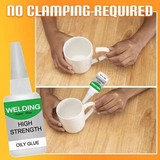 200ML Wood & Parquet Adhesive, Welding High-Strength Oily Glue, Universal Super Glue Gel, Instant Bonding, Strong Adhesion, Repairs Last Long Time for Metal, Wood, Ceramics,Leather, Glass(50g/4PCS)