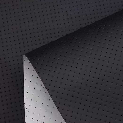 Leather Repair Patch, 20x24 inch Breathable Perforated Adhesive Self-Adhesive Repair Patch, Furniture Couch Car Seats Office Chairs Sofa Repair Patch Refurbished Patch, Black