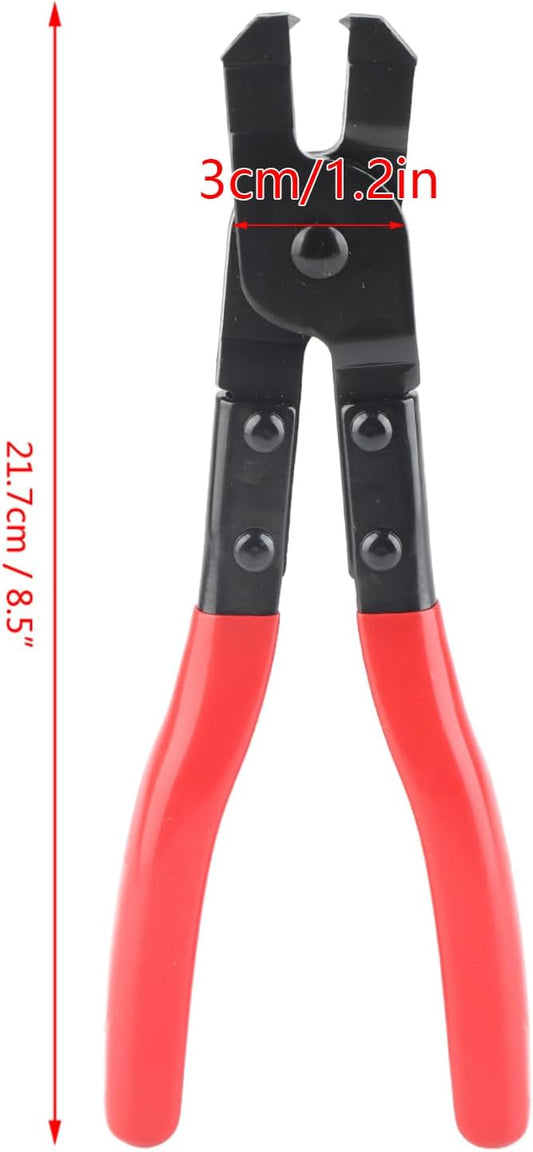 CV Boot Clamp Plier, Ear Type Clamp Plier for CVJ Boot Clamps Precision Compression Joint Tool Carbon Steel Anti Rust Durable Grip Design for CV Axle Service and Auto Repair