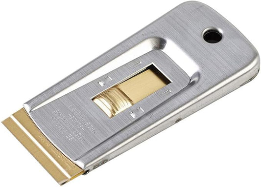 Razor Blade Scraper Tools (Set of 1), Window Scraper, Glass Cooktop Scraper & Paint Scraper, Car Decal, Sticker and Glue Remover Razor Holder with 5 Replaceable Single Edge Blades