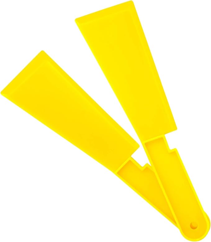 Custom Shop 3 & 6 Inch Wide, Long Handle Plastic Body Filler Spreader Tools (2 Pack) for Automotive Body Fillers, Putties, Glazes, Epoxy Resin, Caulk, Glues - Plastic Spreader Tool Variety Pack