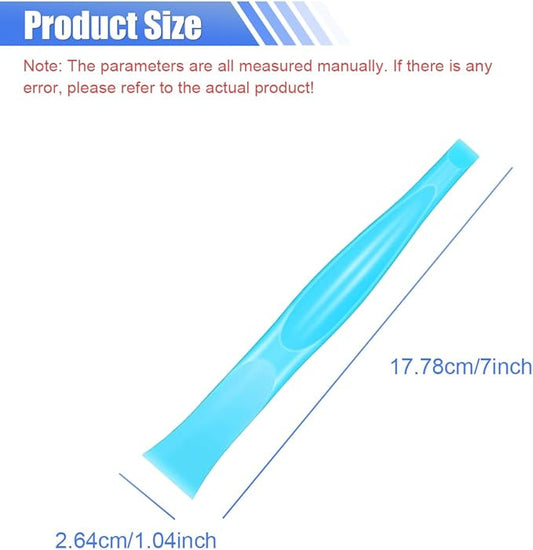 ZIMISI 2 In 1 Plastic Scraper Tool, No-Scratch Small Scraper Cleaning Tool, Multipurpose Sticker Remover Tool for Tight Spaces, Stiff Crevice Scrapers for Removing Paint, Labels, Car Detailing