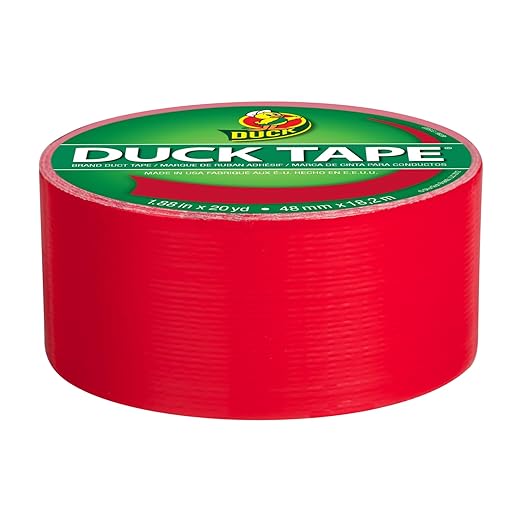 Duck Tape 1265014 1.88" x 20 yd Cha Cherry Tape, Single Roll, Multicolor