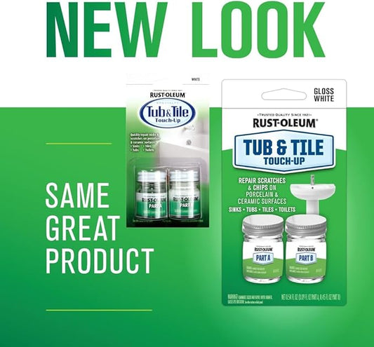 Rust-Oleum 244166 Tub And Tile 2-Part Touch Up Paint, White