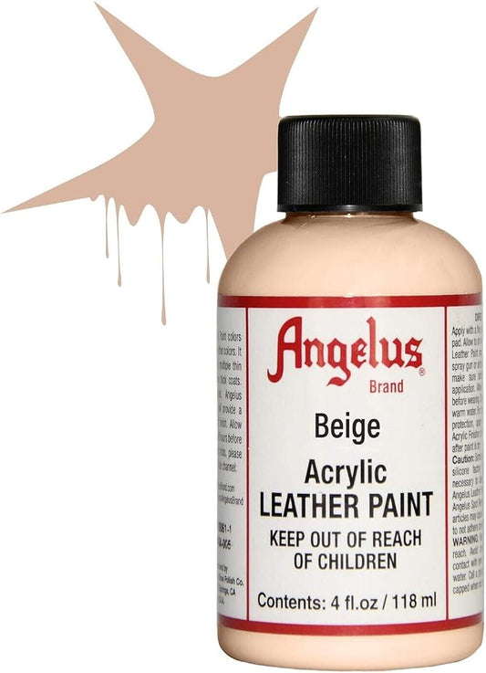 Angelus Acrylic Leather Paint, 4 Fl Oz (Pack of 1), Beige