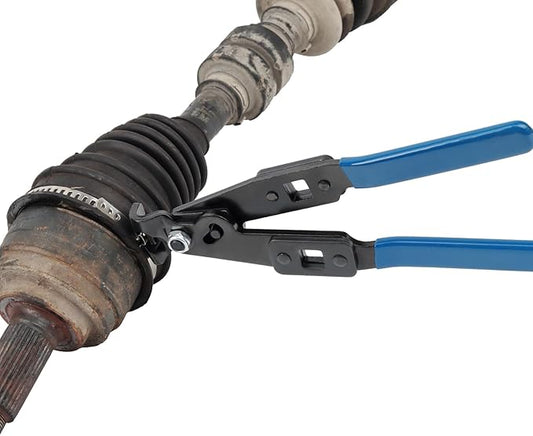 ReluxGo CV Axle Boot Clamp Pliers Tool with a 1/2" Torque Wrench for Ear-Type Clamp Crimping or Removal on VW, Audi, BMW, Mercedes, Honda, Mazda Vehicles