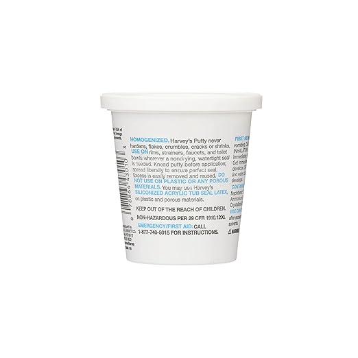 Harvey's WM Harvey 043010 Stainless Plumbers Putty, 14 oz