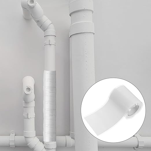 minkissy Heavy Duty 5cm Wide Silicone Rubber Pipe Repair Tape 1m Roll Waterproof Sealant Hose Adhesive for Plumbing Leak Fix and Pipe Leak Prevention