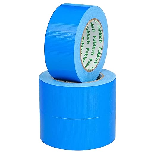 3 Pack Duct Tape Heavy Duty ,9 Mil Thickness,2 inches x 30 Yards, Waterproof Strong Adhesive Duct Tape, All-Purpose Tear by Hand for Repairs,Flexible,No Residue, DIY & Industrial Projects(Blue)