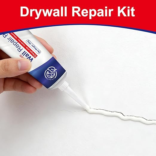 Drywall Repair Kit, Fivewan Wall Patch Repair Kit, Wall Mending Agent with Scraper, Simple Filling of Wall Holes&Efficient Crack Repair