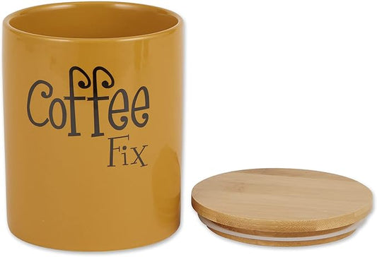 DII Kitchen Accessories Retro Collection, Ceramics, Canister Set, Honey, 3 Piece