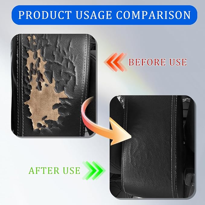 2PCS Leather Repair Patch Tape, Leather Repair Kits for Couches and Cars, Vinyl Repairs Patch, Car Waterproof Self Adhesive Leather Tape Repair Kit for Furniture Couches Chairs (Black)