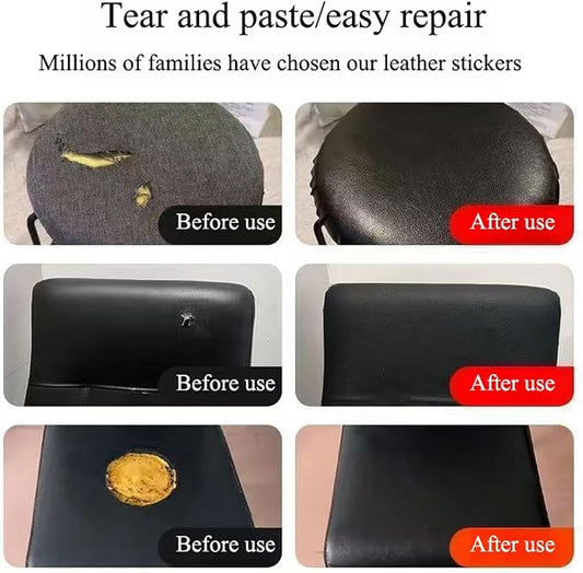 Leather Repair Patch Tape Kit,Self Adhesive Leather Repair Kit for Furniture,Vinyl Repair Kit for Couch,Sofa,Car Seats,Office Chair Luggage (Rose Gold,16.93"×78.74")