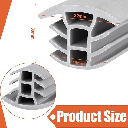 Kingdder Concrete Expansion Joint Filler Driveway Crack Filler Flexible EPDM Rubber Strip for Concrete Crack Repair Replacement Weather Aging Resistance Expansion Joint(1'' Wide, 100 ft Long)