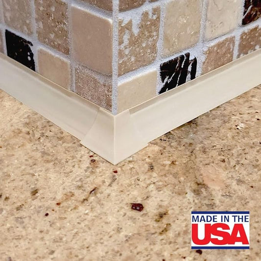 InstaTrim Outside Corners - 10 Ivory 3/4" Wide Caulk Strip Outside Corner Pieces - Trim for Outside Corners - Paintable