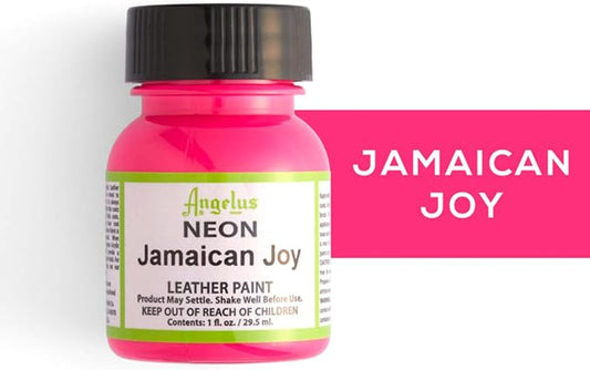 Angelus Neon Leather Paint, 1 oz., Jamaican Joy