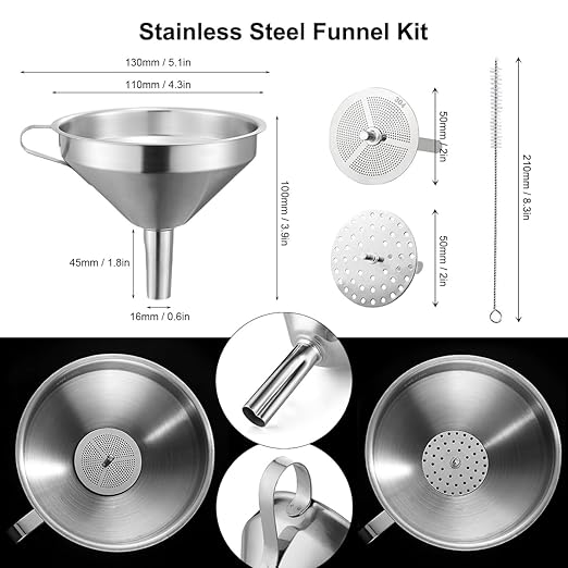Resin 3D Printer Accessories Kit, Including Cleaning Silicone pad and Stainless Steel Funnel, Maintenance Tool Knife, Tweezers, Funnel, Scissors, Trimming Knife, 3D Printer Tool kit (Resin Tools Kit)