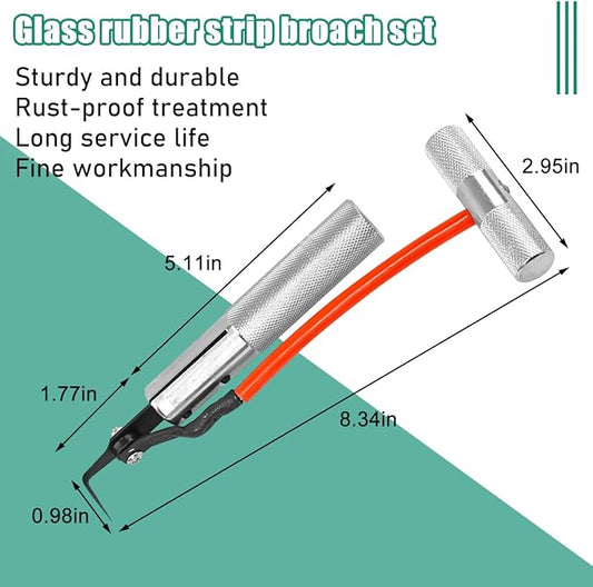 Car Windshield Removal Tool, Vehicle Windscreen Glass Scraper Knife, Automotive Window Repair Cutter Remover Blade Replacement Accessories, Universal for SUV, Sedan, Truck