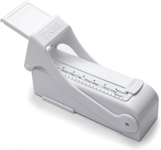 KitchenArt Buttermate Butter Cutter Slicer, Butter Measuring Dispenser and Keeper, White
